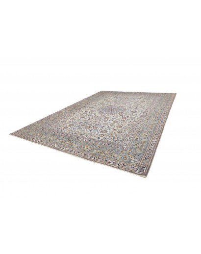 Tappeto Kashan Persia beige azzurro 300x410