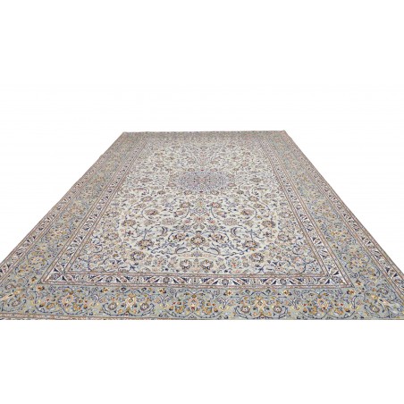 Tappeto Kashan Persia beige azzurro 300x410