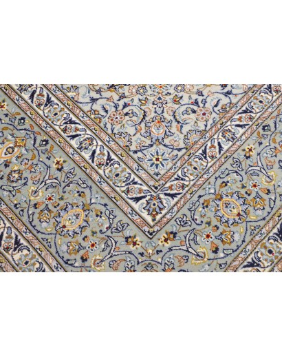 Tappeto Kashan Persia beige azzurro 300x410