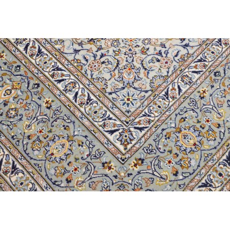 Tappeto Kashan Persia beige azzurro 300x410