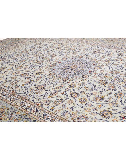 Tappeto Kashan Persia beige azzurro 300x410