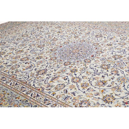 Tappeto Kashan Persia beige azzurro 300x410