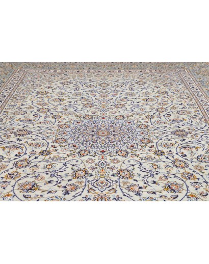 Tappeto Kashan Persia beige azzurro 300x410
