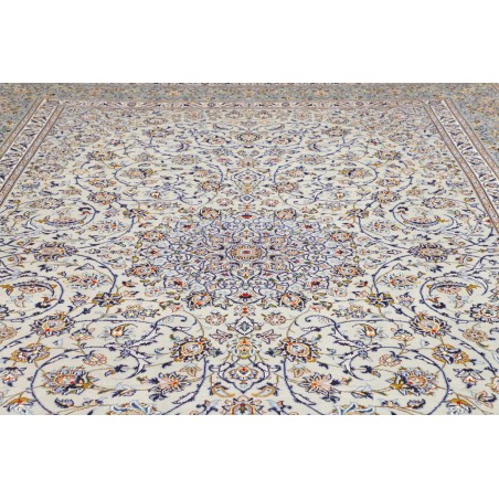 Tappeto Kashan Persia beige azzurro 300x410