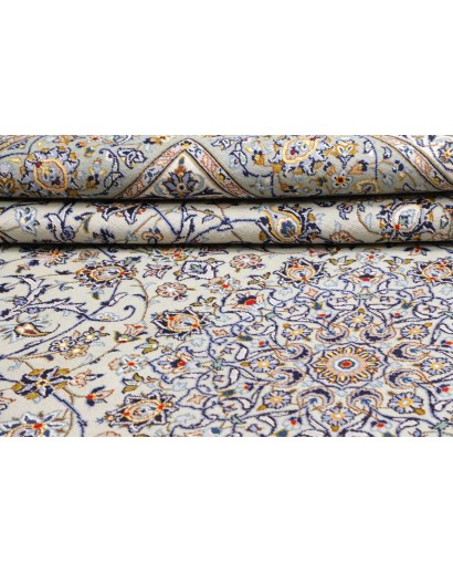 Tappeto Kashan Persia beige azzurro 300x410