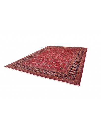 Tappeto Mashad Persia rosso giallo 303x383