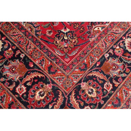 Tappeto Mashad Persia rosso giallo 303x383