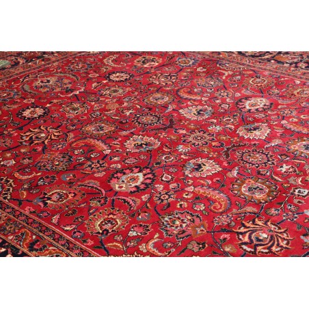 Tappeto Mashad Persia rosso giallo 303x383