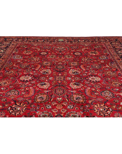 Tappeto Mashad Persia rosso giallo 303x383