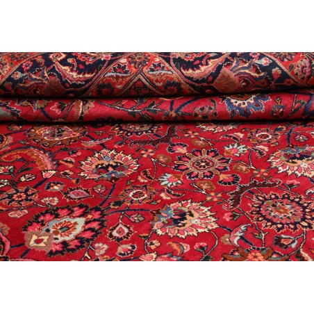 Tappeto Mashad Persia rosso giallo 303x383