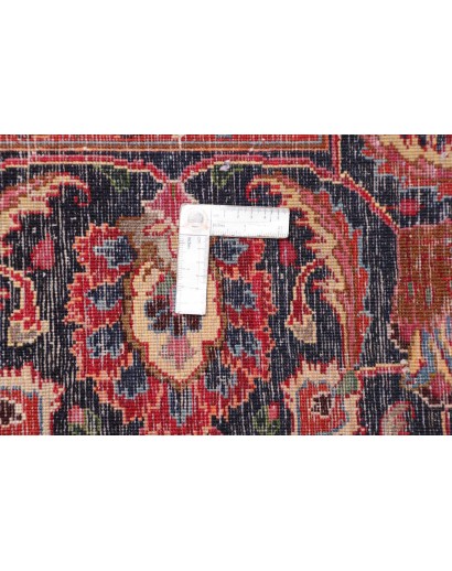 Tappeto Mashad Persia rosso giallo 303x383