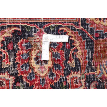 Tappeto Mashad Persia rosso giallo 303x383