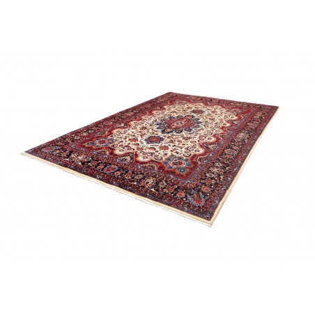 Tappeto Mashad Persia azzurro grigio 247x350