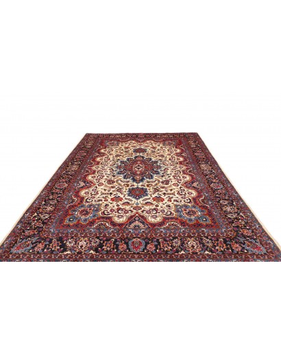 Tappeto Mashad Persia azzurro grigio 247x350