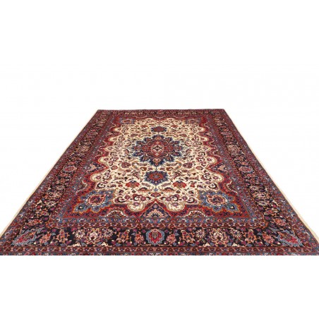 Tappeto Mashad Persia azzurro grigio 247x350