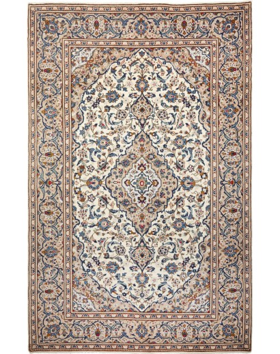 Tappeto Kashan Persia beige marrone 197x306