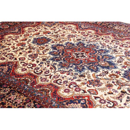 Tappeto Mashad Persia azzurro grigio 247x350