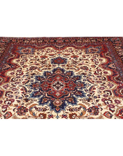 Tappeto Mashad Persia azzurro grigio 247x350