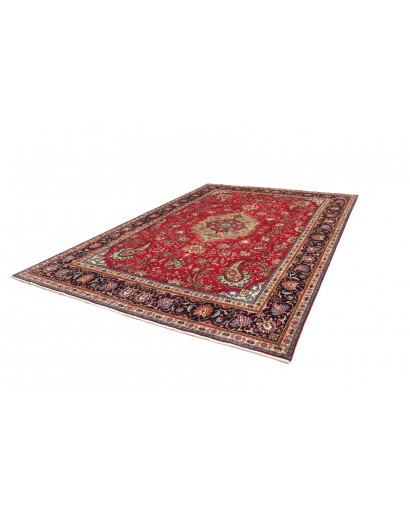 Tappeto Tabriz Persia marrone giallo 253x360