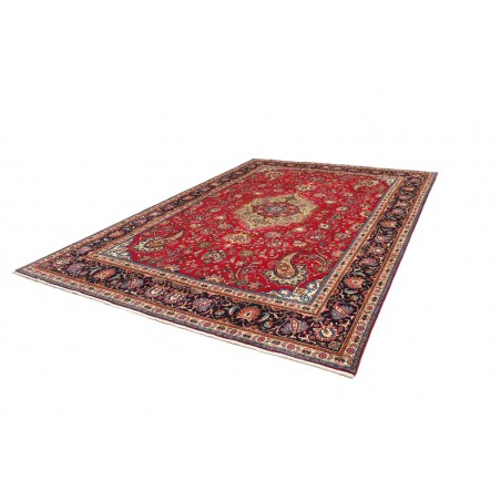 Tappeto Tabriz Persia marrone giallo 253x360