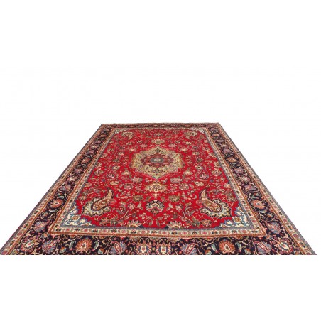 Tappeto Tabriz Persia marrone giallo 253x360