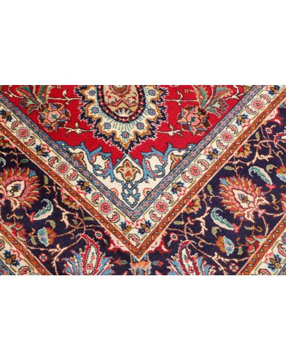 Tappeto Tabriz Persia marrone giallo 253x360