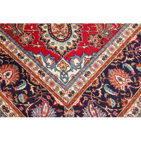 Tappeto Tabriz Persia marrone giallo 253x360