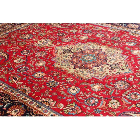 Tappeto Tabriz Persia marrone giallo 253x360