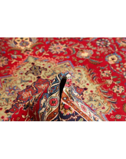 Tappeto Tabriz Persia marrone giallo 253x360