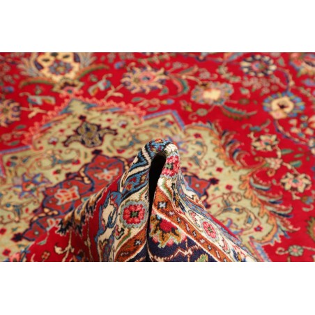 Tappeto Tabriz Persia marrone giallo 253x360