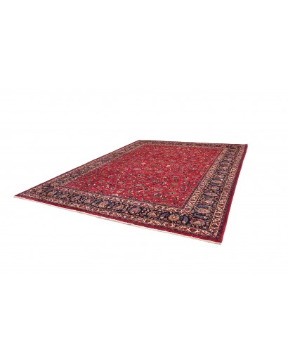 Tappeto Mashad Persia marrone blu 308x390