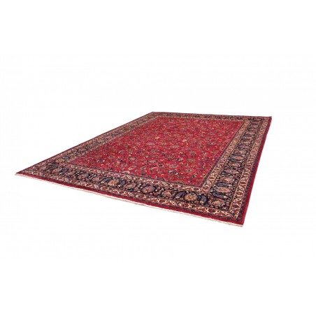 Tappeto Mashad Persia marrone blu 308x390