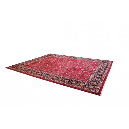Tappeto Mashad Persia marrone blu 308x390