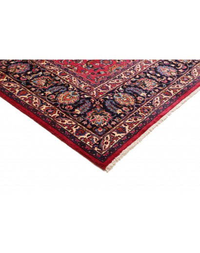 Tappeto Mashad Persia marrone blu 308x390
