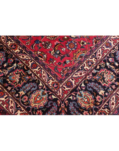 Tappeto Mashad Persia marrone blu 308x390
