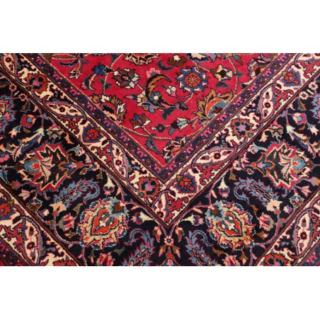 Tappeto Mashad Persia marrone blu 308x390
