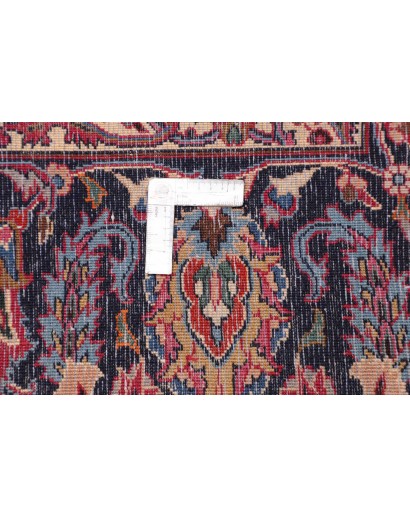 Tappeto Mashad Persia marrone blu 308x390