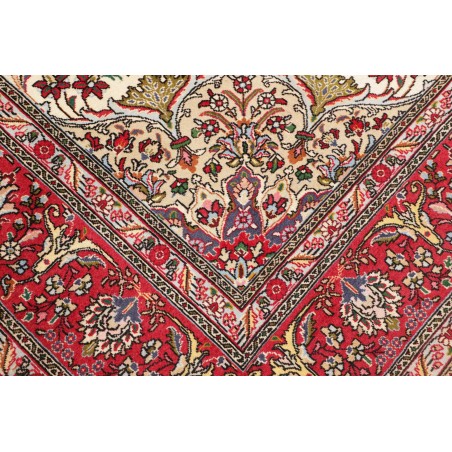 Tappeto Tabriz Persia bianco marrone 253x344