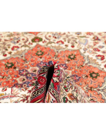 Tappeto Tabriz Persia bianco marrone 253x344