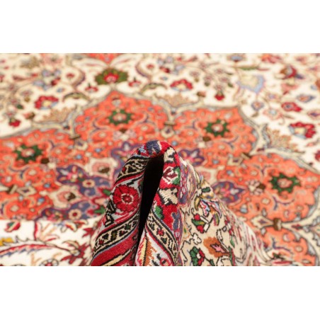 Tappeto Tabriz Persia bianco marrone 253x344