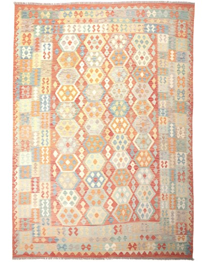 Tappeto Kilim Afghanistan giallo 249x346