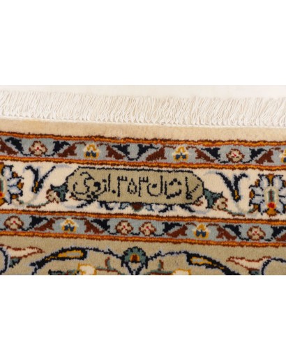Tappeto Kashan Persia bianco grigio 305x407
