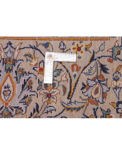 Tappeto Kashan Persia bianco grigio 305x407