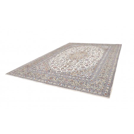 Tappeto Kashan Persia beige grigio 297x402