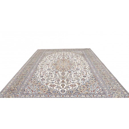 Tappeto Kashan Persia beige grigio 297x402