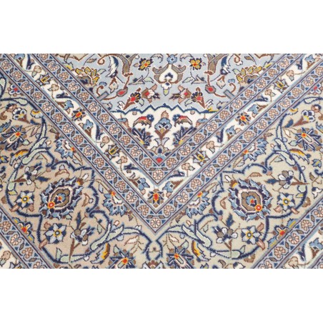 Tappeto Kashan Persia beige grigio 297x402