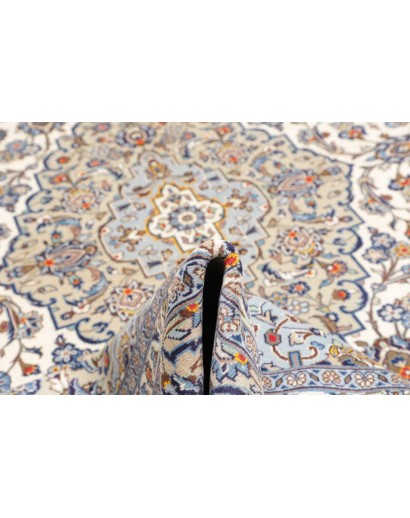Tappeto Kashan Persia beige grigio 297x402