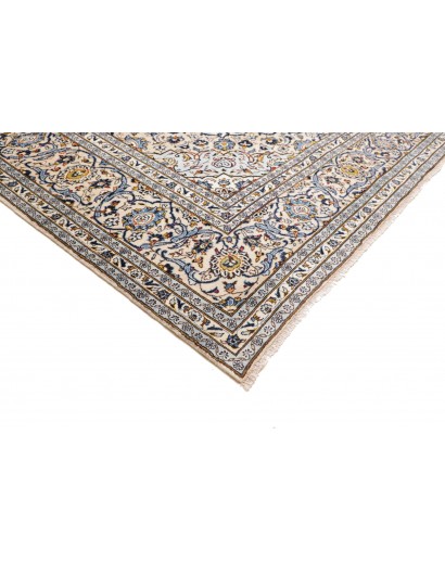 Tappeto Kashan Persia bianco verde 302x407