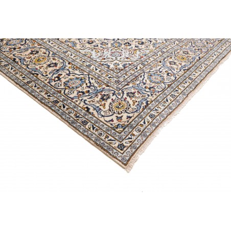 Tappeto Kashan Persia bianco verde 302x407