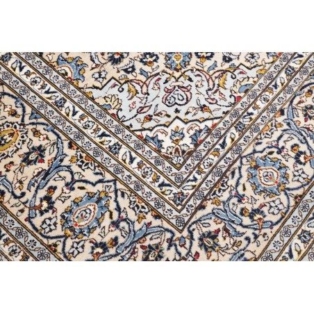 Tappeto Kashan Persia bianco verde 302x407